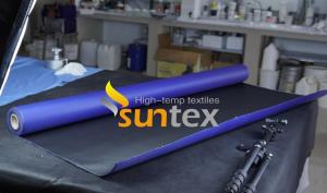 China High Temperature Fabric Acrylic Silicone Pu Pvc Coated Fiberglass Fabric Cloth factory