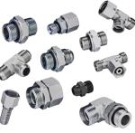 Medium Carbon Steel Hydraulic Hose Straight Adapter Fittings Benefit DIN