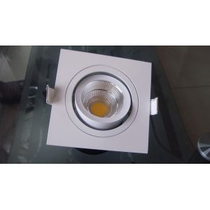 China square COB LED downlighting lights with Aluminum lathe or die-casting heat sink on sale