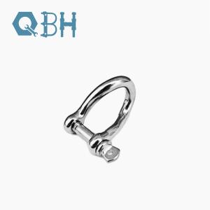 China Marine Twisted Long D Shackle Forged 316 Stainless Steel factory