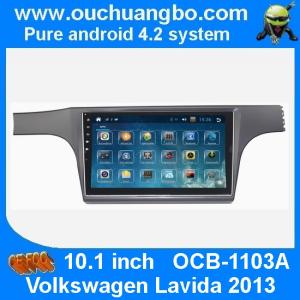 China Ouchuangbo android 4.2 VW Lavida 2013 dvd radio stereo navigation with 10.1 inch big screen factory