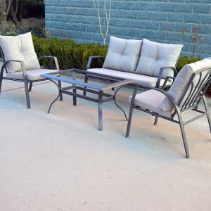 China Sofa Outdoor Cast Iron Aluminum Outdoor Balcony Patio Furniture Garden Table And Chairs Garden Furniture factory