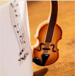 3D Creative Travel Custom Ceramic Mugs 13OZ With Violin Handgrip