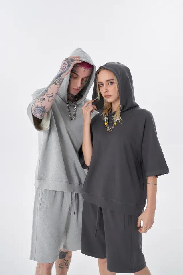 Wholesale Men&prime;s Embroidery Tracksuit Summer Men Short Trucksuit Set