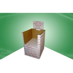 China Water - ink Printing Cardboard Dump Bins Deaktop Cardboard Display Boxes on sale