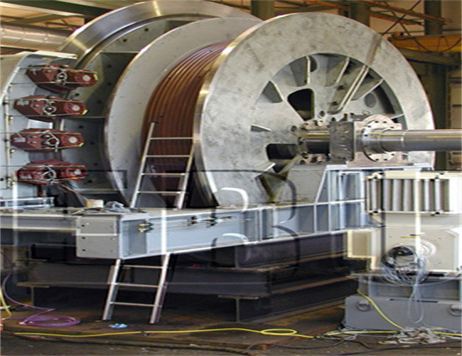 Stainless Steel 25T Tower Crane Winch Grooved Drum For Lifting