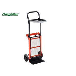 4 In 1 Hand Truck Trolley , Portable Flatbed Folding Handcart 300Lx150Wmm Toe
