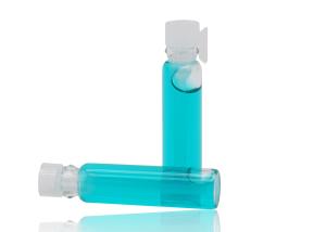 China Thicken Small Glass Vials Perfume Tester WIth Plastic Insert In Size 2ml 5ml factory