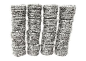 China 500 Meters Barbed Fencing Wire Electro Galvanized factory