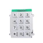 Chinese cheapest 3X4 matrix die cast keypad with back blue led lighting
