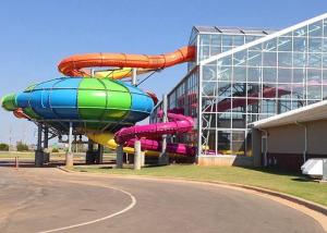 China Industrial Aqua Water Park Tube Slide Gaint Fiber Glass Capacity 360 Persons / H factory