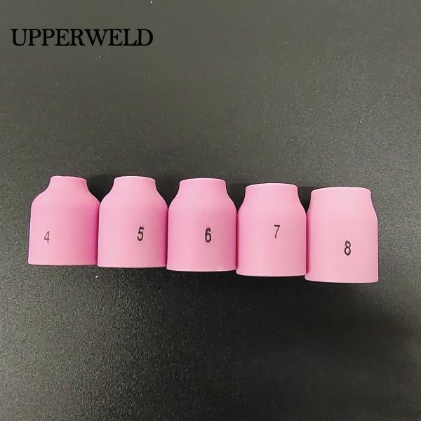 WP 17 18 26 TIG Torch Gas Lens Kit with 18 Pieces Ceramic Cup/Aluminum Nozzle/Collet