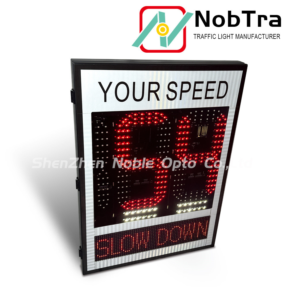 Customer OEM Radar Traffic Speed Sign With Red&Amber LED