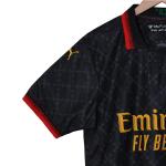 AC Milan 2025-2026 Season Player Version Jersey Of Fourth Away Gradient Black