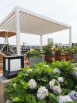 Aluminum Louvered Pergola Gazebos With Polycarbonate Roof Galvanized Steel Metal