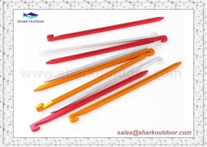 China Aluminum Outdoor Square Camping Equipment Tent Nail Tent Peg Ground Nail Tent Building Stake factory
