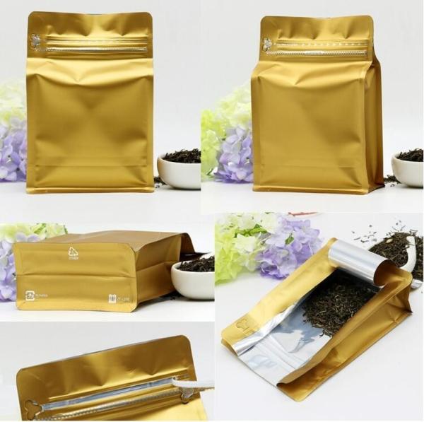 Pack Packaging Reusable Aluminium Foil Zip Lock Stand Up Food Pouches Bags With