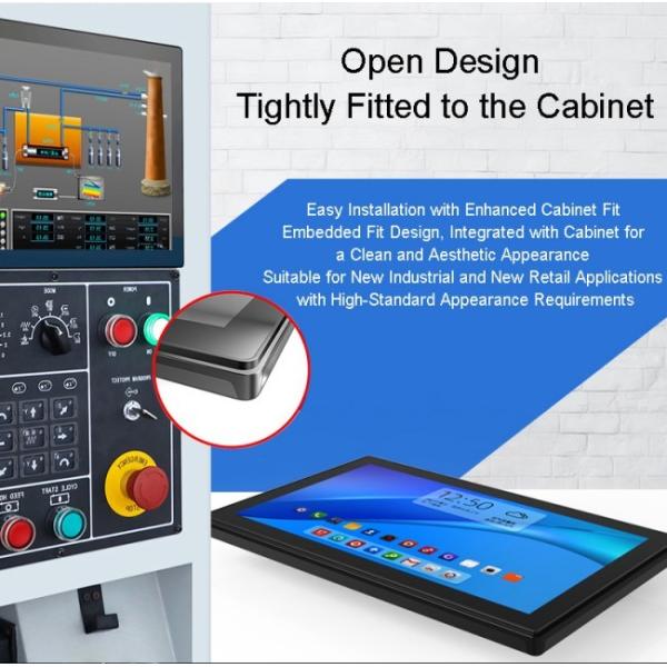 21.5 inch IP65 Capacitive Fully Enclosed Aluminum Industrial Panel PC Embedded All-In-One Stock Availability Computer & Accessories