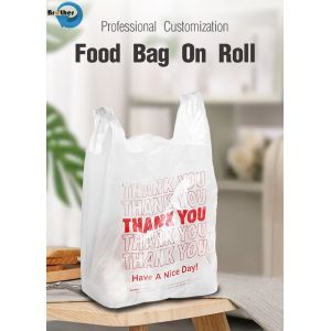 China Custom Printed Plastic Sack Poly Carrier Bag T Shirt Bag factory
