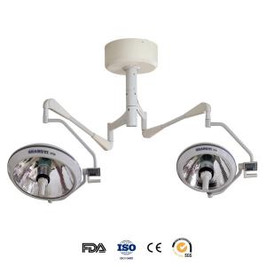 China Medical Exam Lamps Ceiling Mount Operating Light With 2 Halogen Bulbs 150000 Lux factory