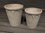 Sustainable Fiber Clay Planter for Lush Floral Displays