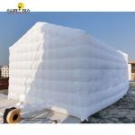 Custom Logo Backyard Inflatable Club Tent , Commercial Inflatable Air Cube Tent