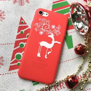 China Soft TPU Happy New Year Christmas Red Beaming Back Cover Cell Phone Case For iPhone 7 6s Plus factory