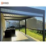 Garden Pergola Electric Roller Blinds Pvc Waterproof Sunscreen Outdoor Zip