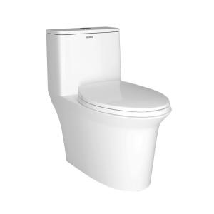 China Toilet Bathroom S-Tray 300mm Siphonic Ceramic One Piece Toilet Water Tank Flush Closestool factory
