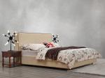 American design Good quality Gery Fabric Upholstered Headboard Queen Bed Leisure