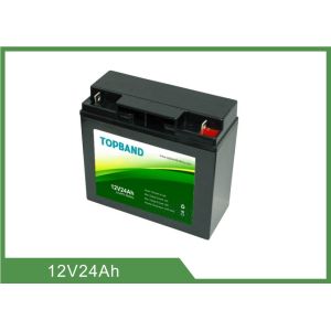 China Lithium Iron Phosphate Medical Equipment Batteries 12V 24Ah ABS Case on sale