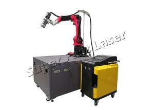 China Metal Automatic Laser Cleaning Equipment Laser Paint Stripping Machine factory