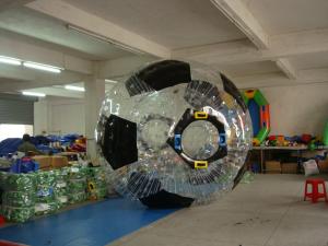 China Football Shaped Inflatable Zorb Ball 3m for Adults factory