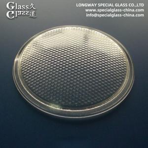 China High Temperature Resistant Borosilicate Glass Lens For Light Lamp Cover factory