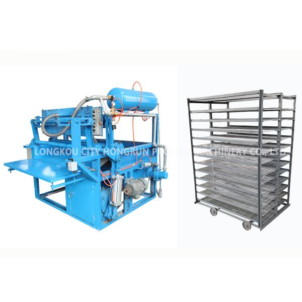 China Semi - Automatic Mini Apple Tray Machine / Egg Tray Manufacturing Machine 1000 PCS / H factory