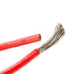 Flexible Silicone Cable 5000/ 0.08 4AWG Tinned Copper Conductor Silicone Rubber