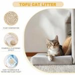 Pure Plant Based Tofu Cat Litter Fast Clumping Water Soluble