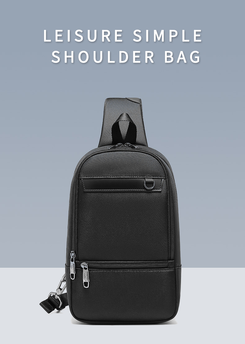 OEM ODM Lightweight Waterproof Crossbody Bag Mens Sling Backpack With Usb Port