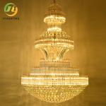 JYLIGHTING European-style Living Room Crystal Chandelier Clear Duplex Floor