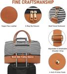 Men'S Canvas Travel Duffel Bags Luggage Carry On Weekend Tote 16.2x14.5x8"