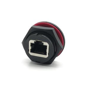 China Waterproof Connector Cat. 5e RJ45 Jack for IP68, HULYN factory