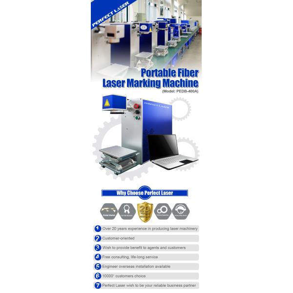 Pulse Air Cooled 7000mm/S Portable Laser Marking Machine For Food Packaging