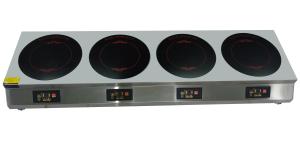 China Hotel Electromagnetic 4 Burner Countertop Commercial Induction Cookers factory