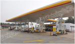 Space Frame Steel Structure Fast Building Gas Petrol Station Construction