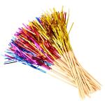 Disposable Bamboo Fireworks Bulk Toothpicks For Cupcake Toppers 10cm