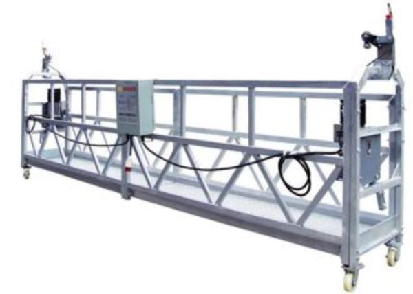 800 Rated Load Personalized Rope Steel Suspended Rope Platform For Building