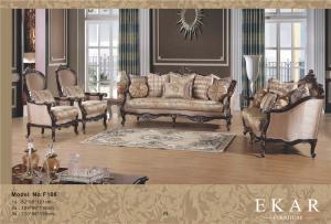 China European Classical French Carved 3 Seater Antique Sofa Set Design factory