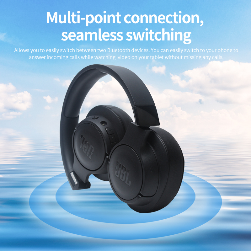 Headphone Tune 720BT Active Noise Cancelling Headphones Wholesale Earphone High Outdoor Over-Ear DJ Studio Neckband for jbl