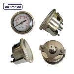 Water Tank 60mm Oil Pressure Gauge U-Clamp With Stainless Steel Case