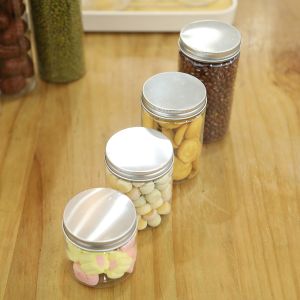 Customized Pressure Sensitive Sealing Plastic Jar Containers with 65mm Diameter